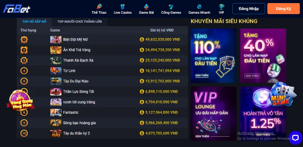 Cập nhật game mới tại sòng bạc Kong88